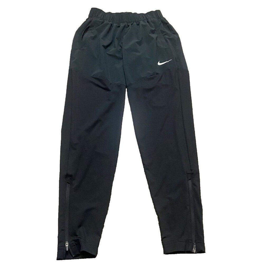 Nike Men's Black Joggers Zip Ankle Drawstring Waist Size S 2255
